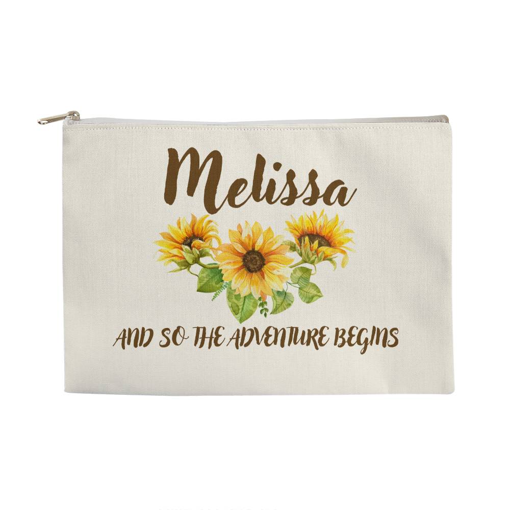 Personalized Graduation Commencement Class Of 2024 Large Fabric Zippered Pouch