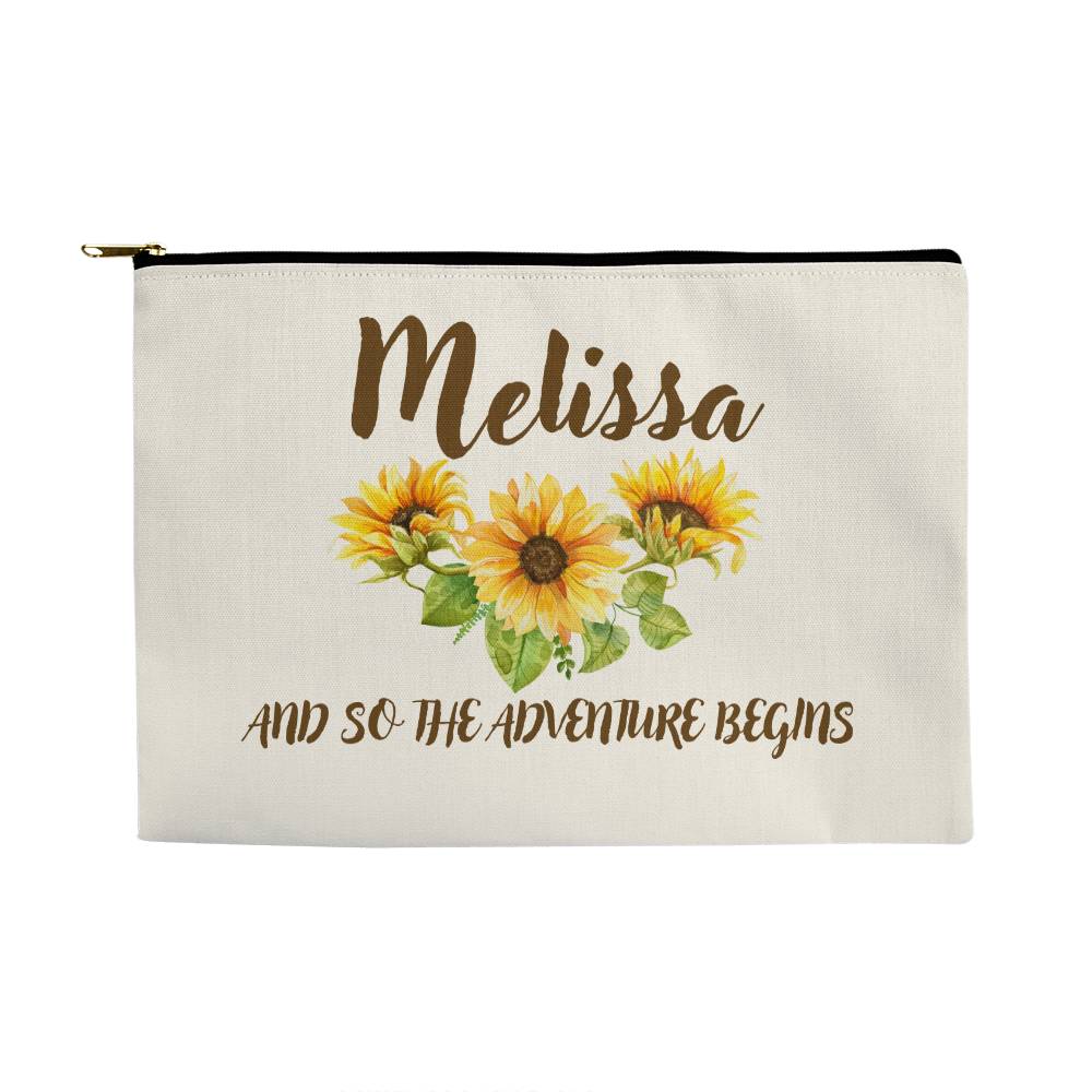 Personalized Graduation Commencement Class Of 2024 Large Fabric Zippered Pouch