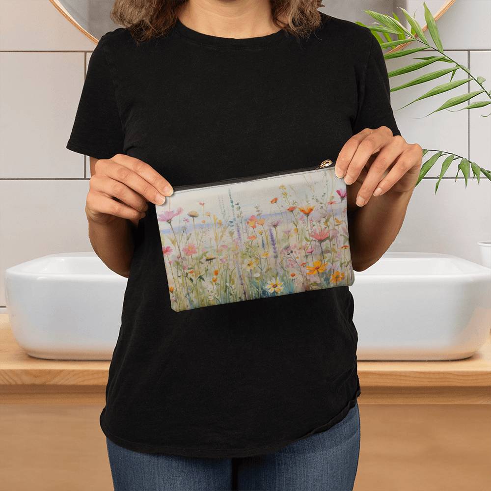 Wildflower Beach Fabric Zippered Pouch
