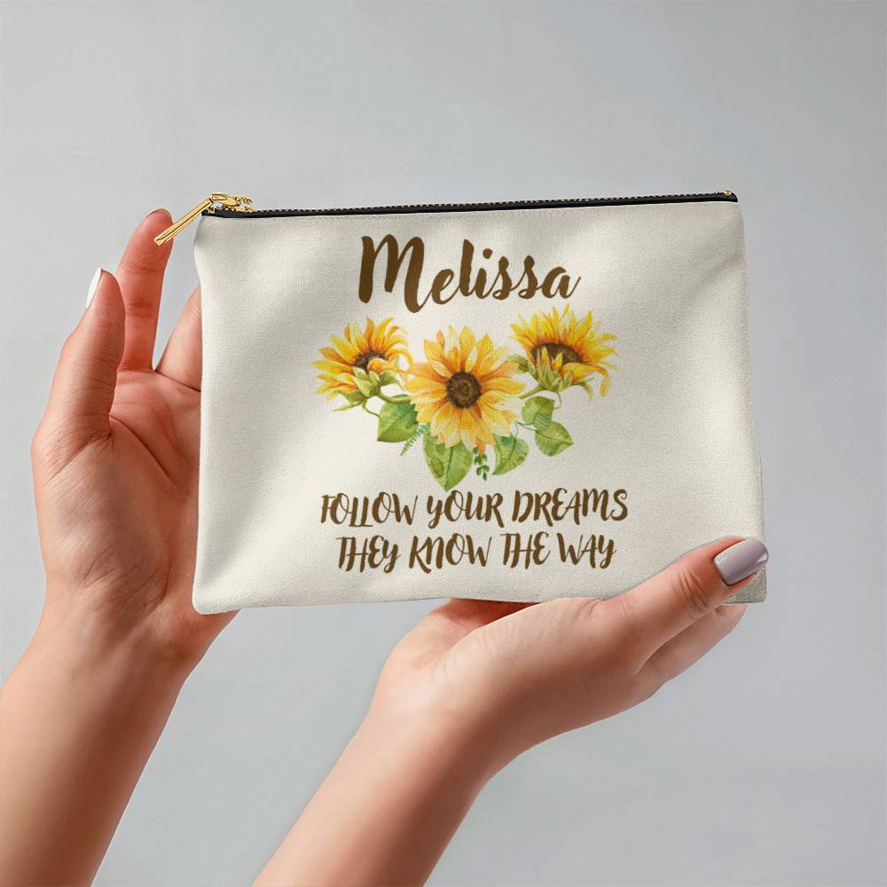 Personalized Graduation / Commencement Gift Fabric Zippered Pouch