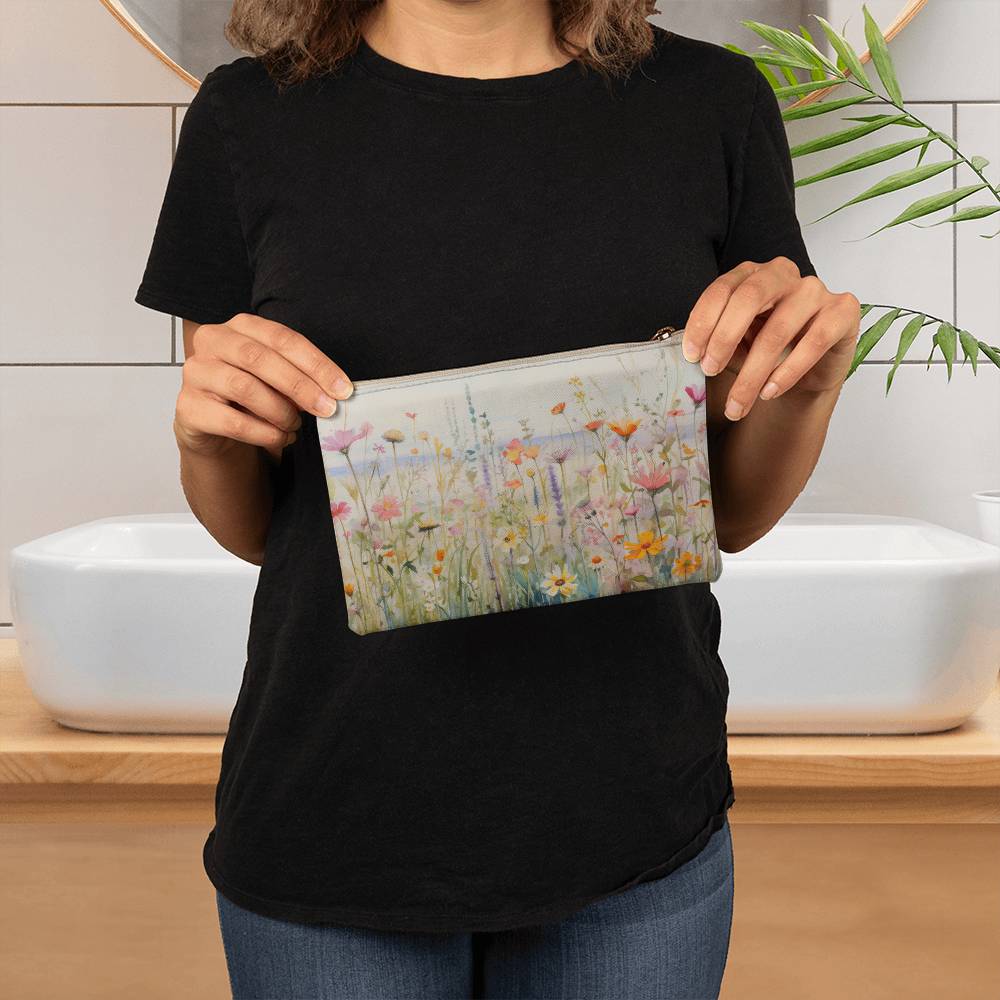 Wildflower Beach Fabric Zippered Pouch