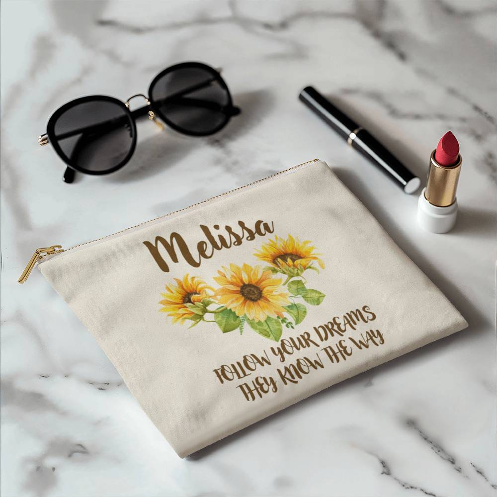 Personalized Graduation / Commencement Gift Fabric Zippered Pouch