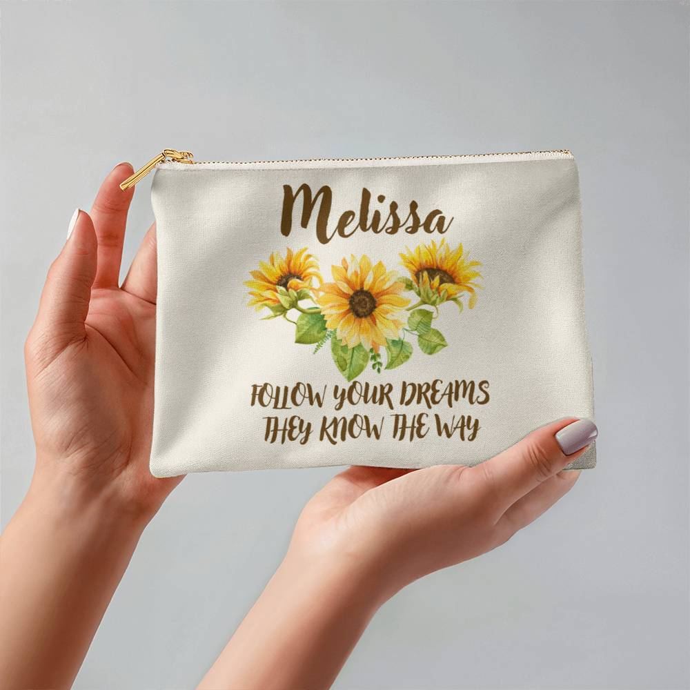 Personalized Graduation / Commencement Gift Fabric Zippered Pouch