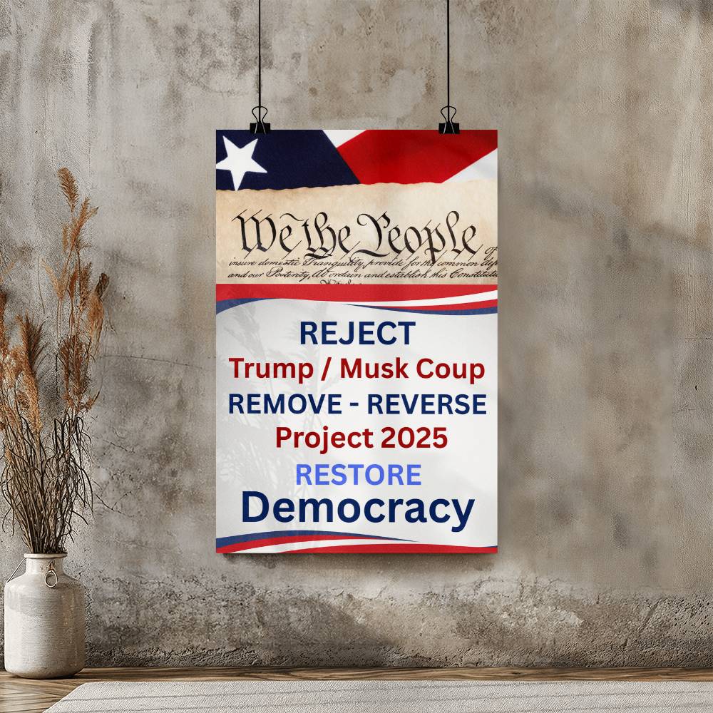 We The People, Resistance, Matte Poster