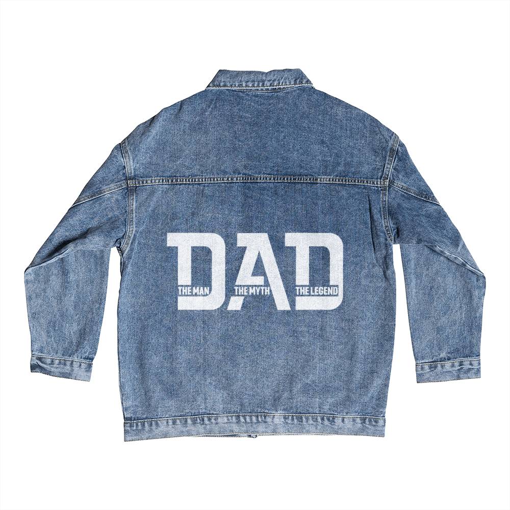 DAD The Man The Myth The Legend Men's DTG Denim Jacket