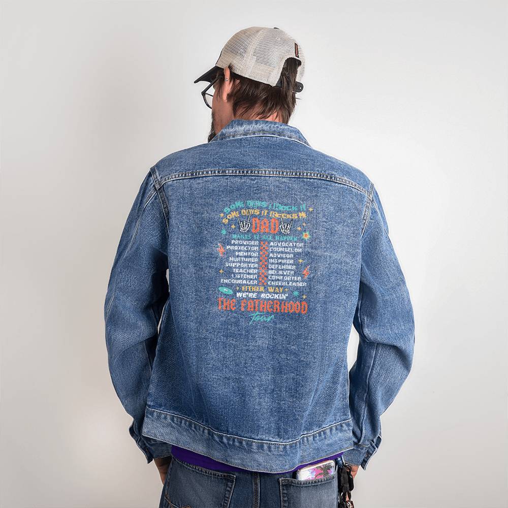 Custom The Fatherhood Tour Men's DTG Denim Jacket