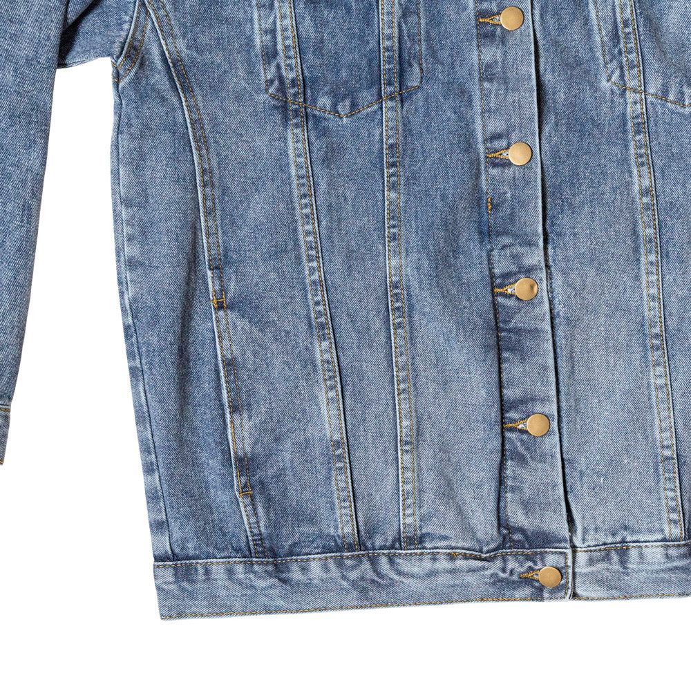 Husband Daddy Protector Hero Men's DTG Denim Jacket