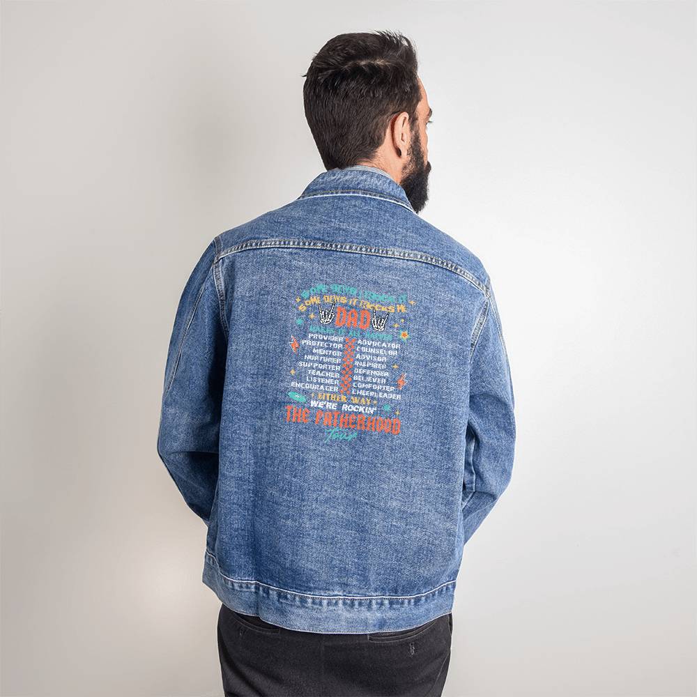 Custom The Fatherhood Tour Men's DTG Denim Jacket
