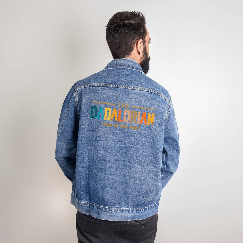Dadalorian Men's DTG Denim Jacket