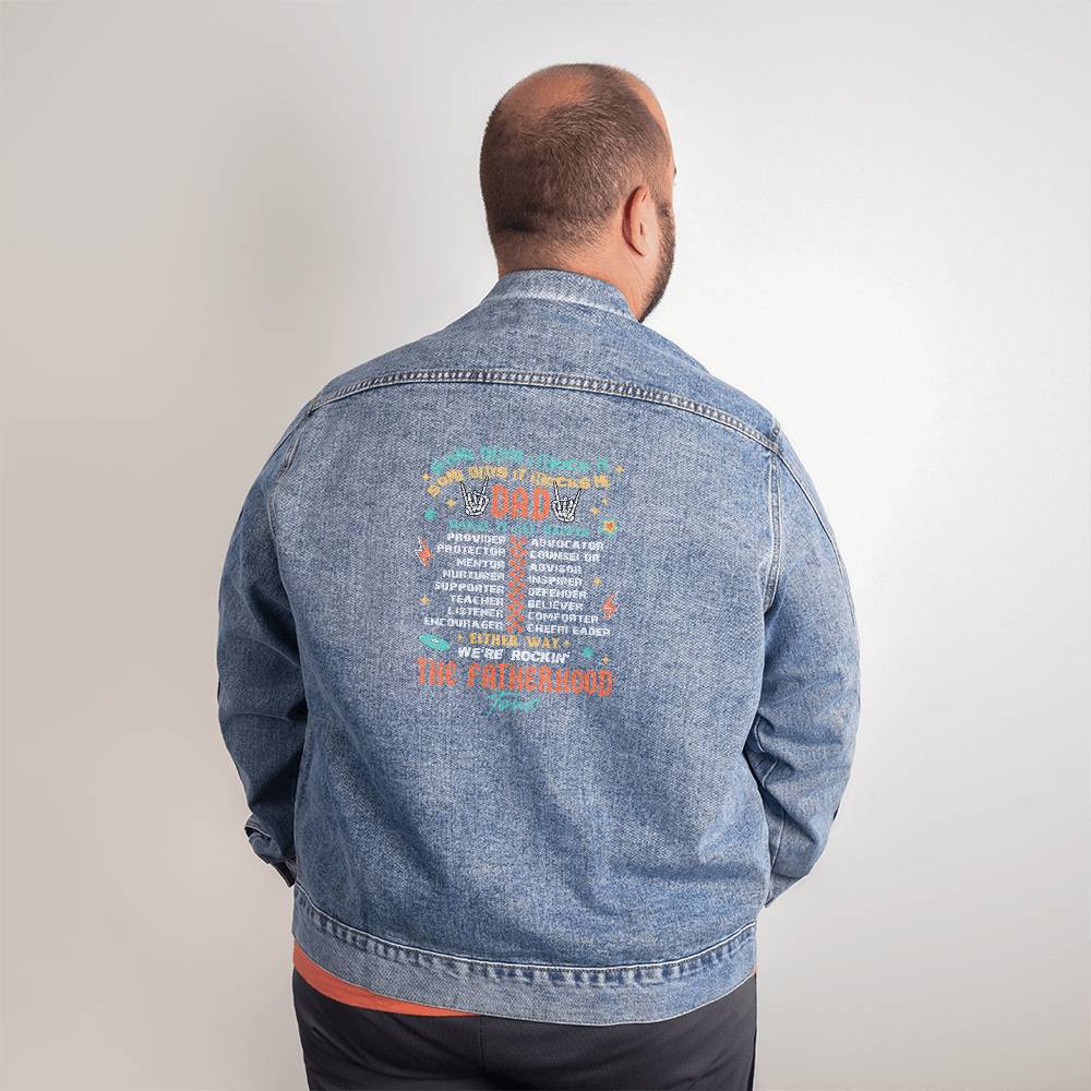 Custom The Fatherhood Tour Men's DTG Denim Jacket