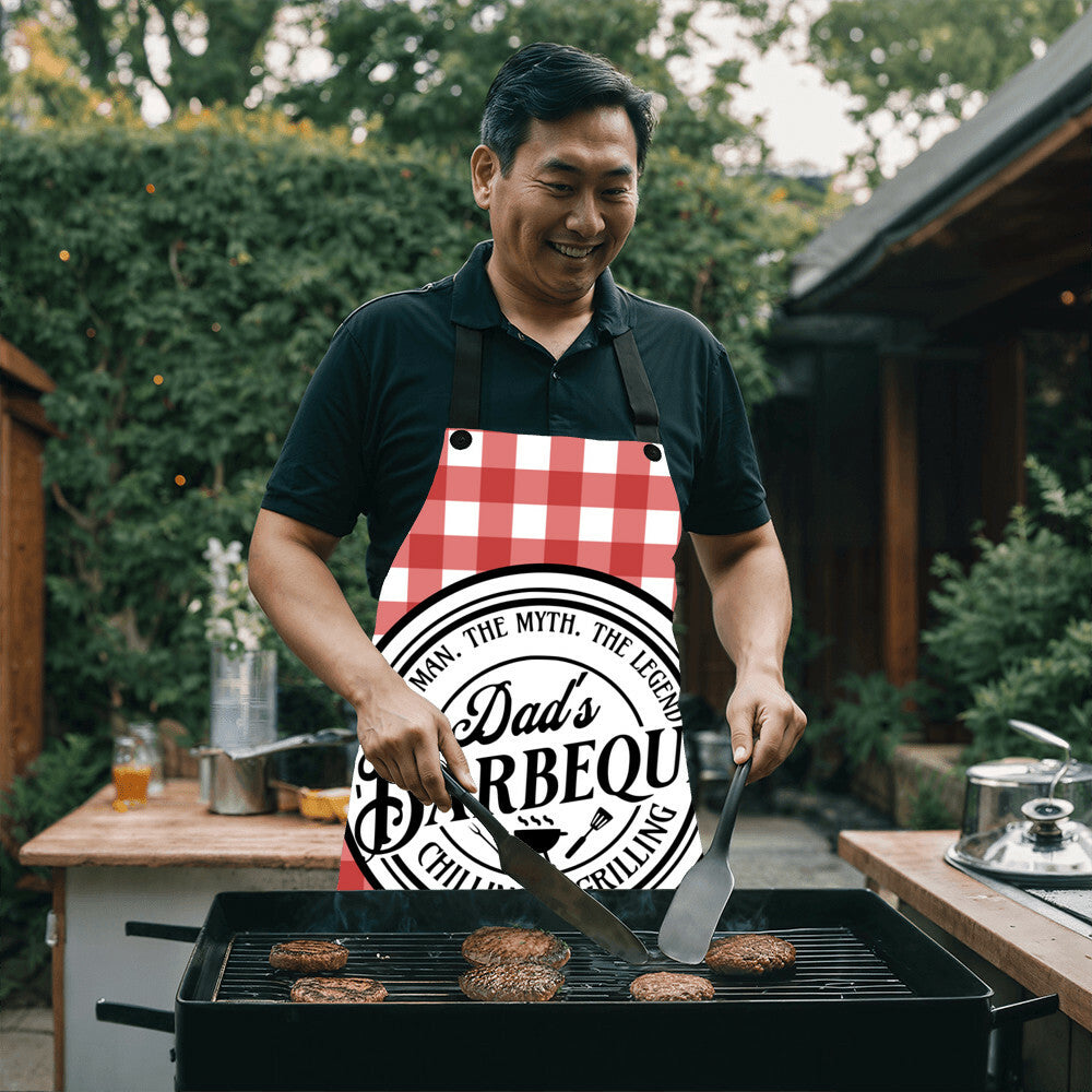 DAD'S The Man The Myth The Legend Chilling & Grilling BBQ Apron