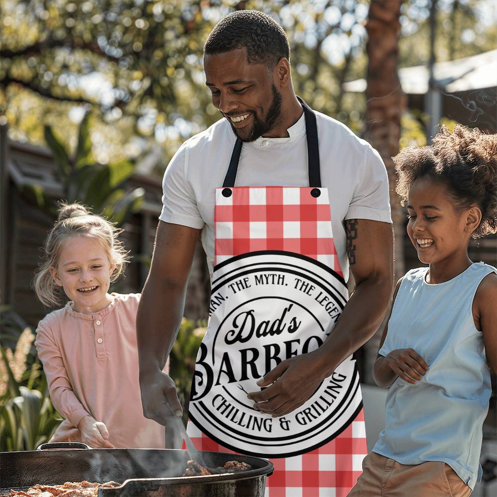 DAD'S The Man The Myth The Legend Chilling & Grilling BBQ Apron