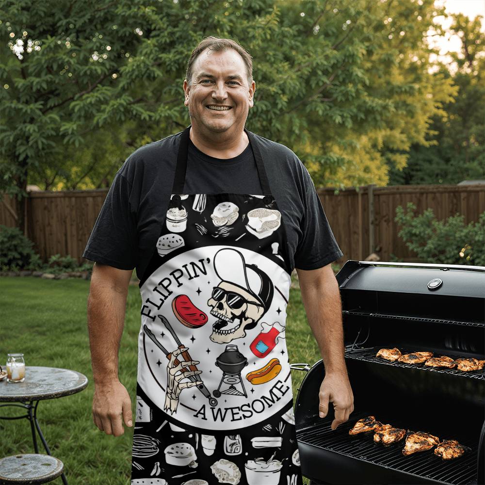 Flipping Awesome Dad BBQ Apron