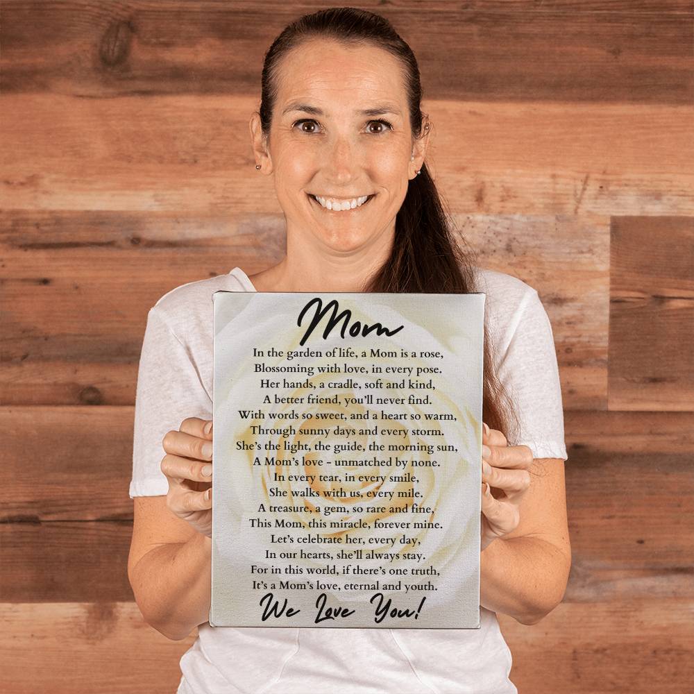 Mom Poem Gallery Wrapped Canvas