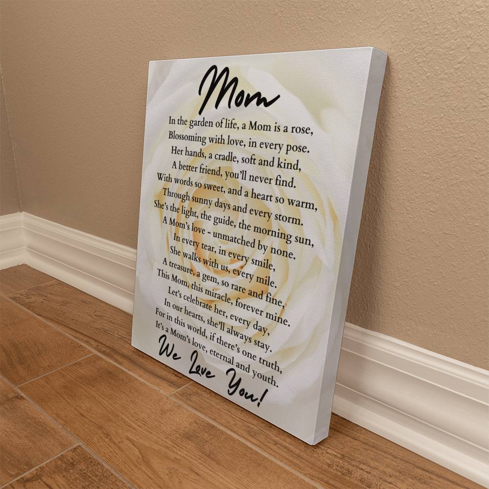 Mom Poem Gallery Wrapped Canvas