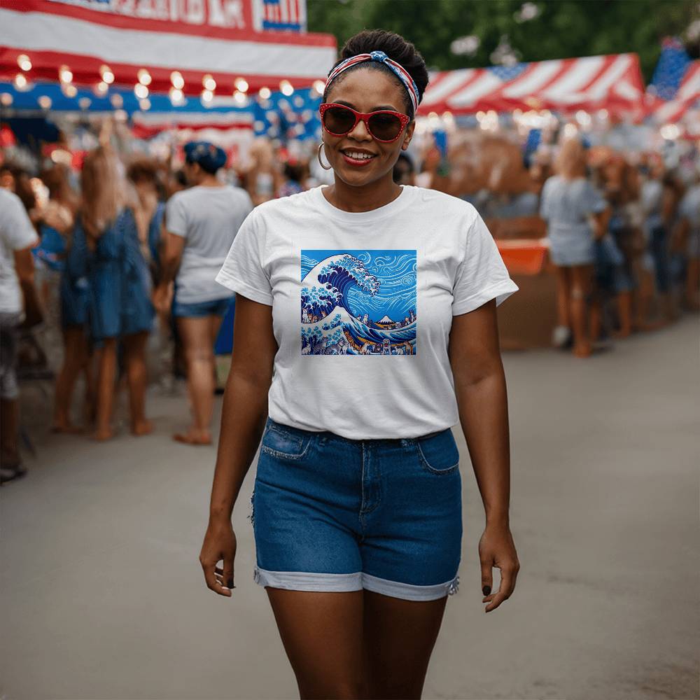 Cats & Dogs Blue Wave Election Bella + Canvas Jersey Tee
