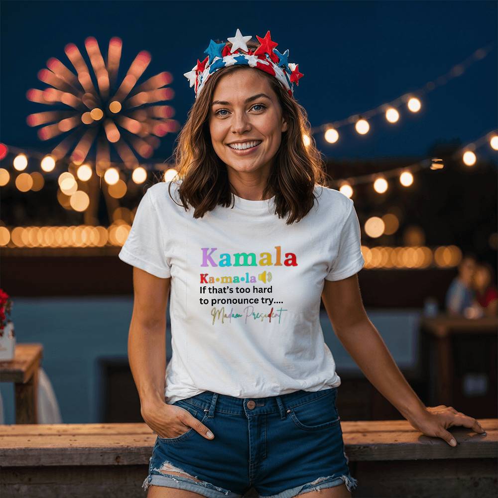 Kamala Madam President Election Bella + Canvas Jersey Tee