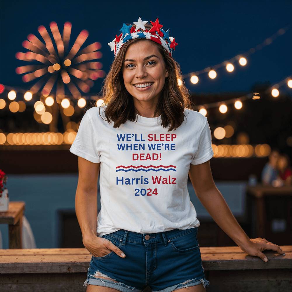 Harris Walz 2024 Election Bella + Canvas Jersey Tee