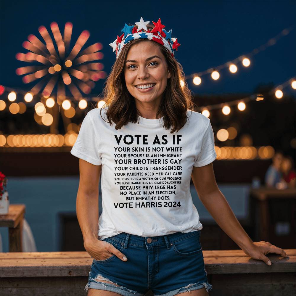 VOTE HARRIS Election 2024 Bella + Canvas Jersey Tee