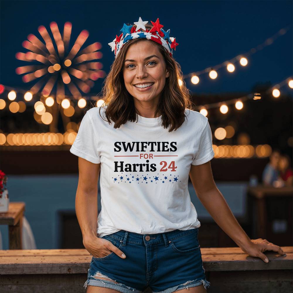 Swifties for Harris Election 24 Bella + Canvas Jersey Tee