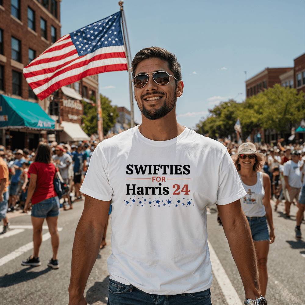 Swifties for Harris Election 24 Bella + Canvas Jersey Tee