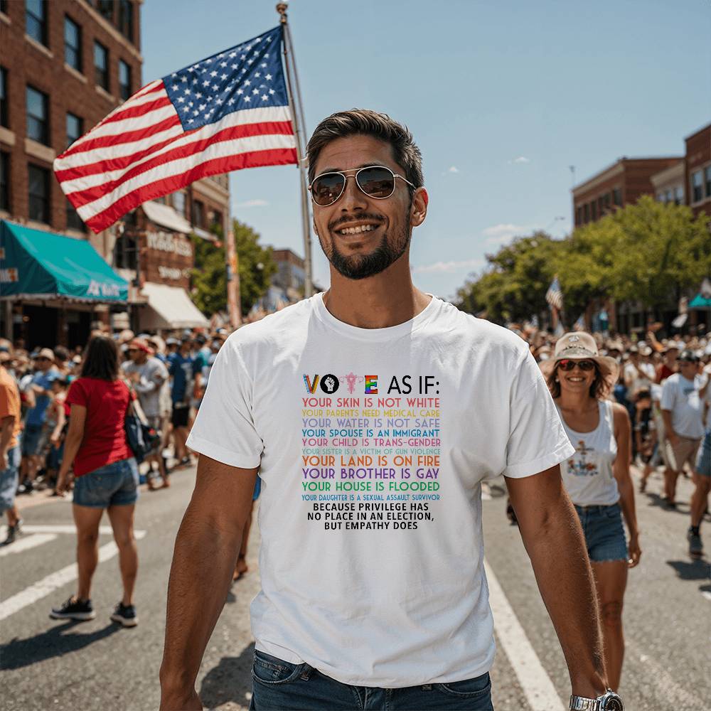 VOTE As If Harris Election Bella + Canvas Jersey Tee