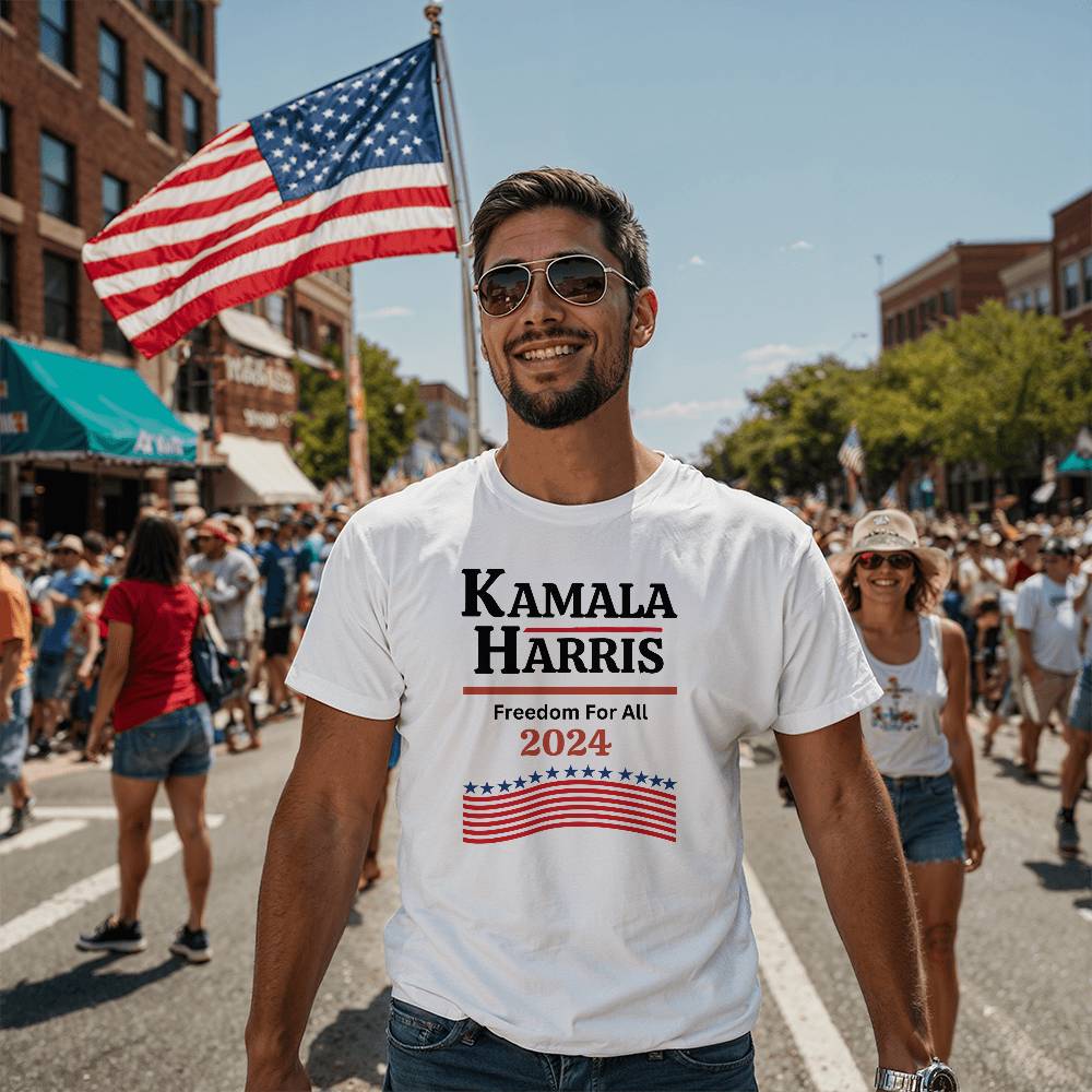 Harris For Freedom Election Bella + Canvas Jersey Tee