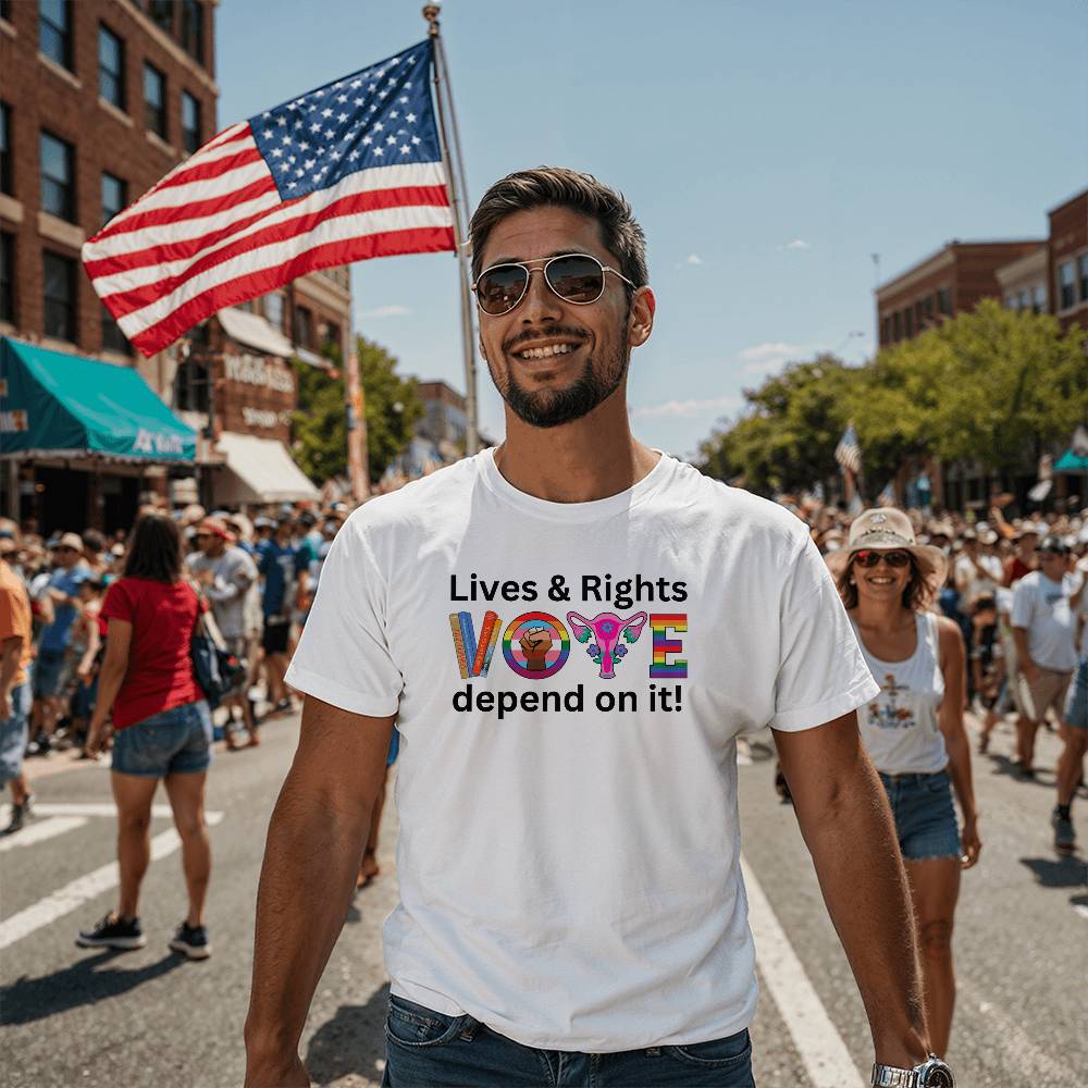 VOTE Lives & Rights Election Bella + Canvas Jersey Tee