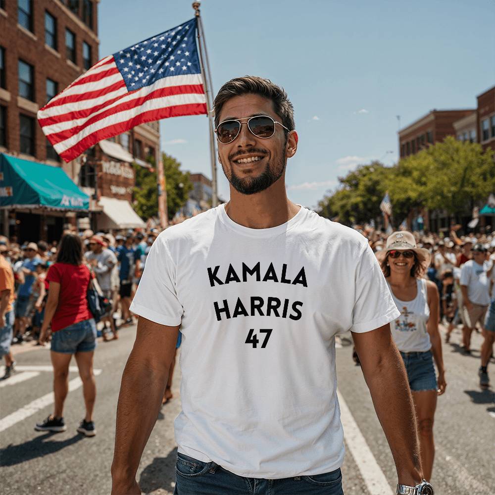 Kamala Harris 47 Election Bella + Canvas Jersey Tee