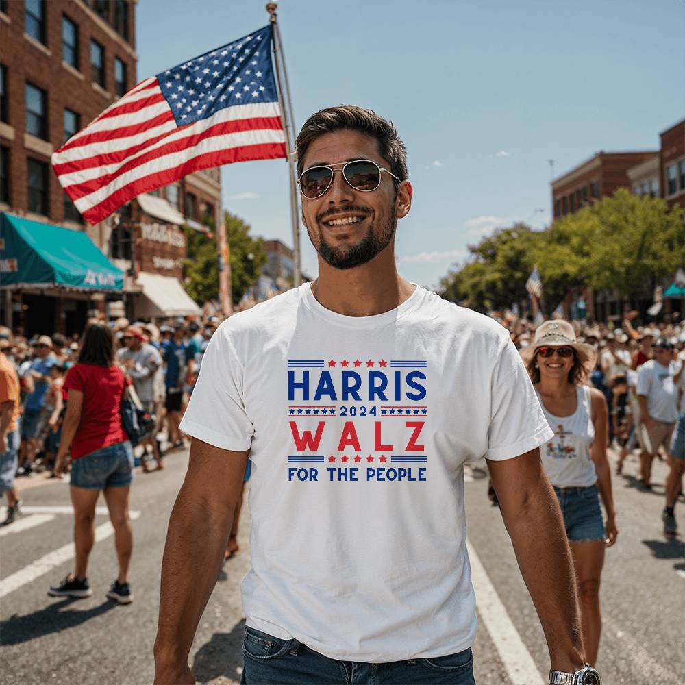 HARRIS Walz Election Bella + Canvas Jersey Tee