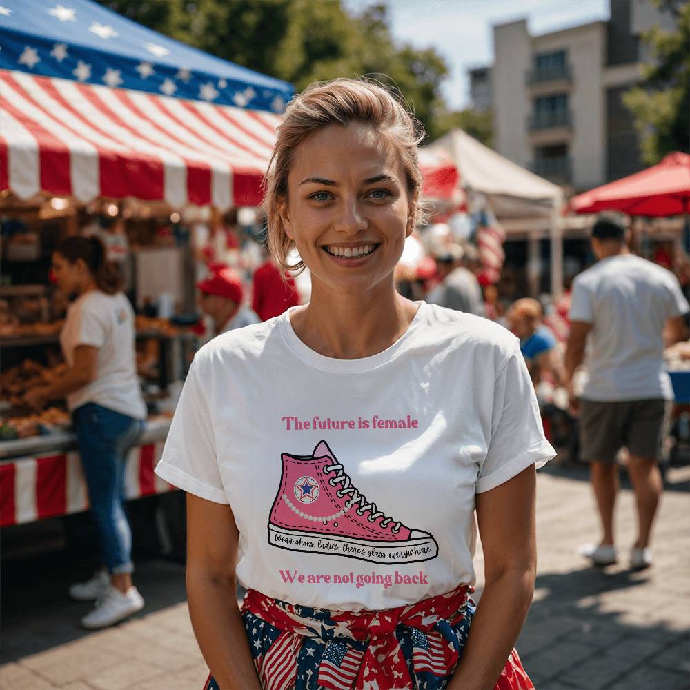 The Future Is Femail Election Bella + Canvas 3001 Jersey Tee