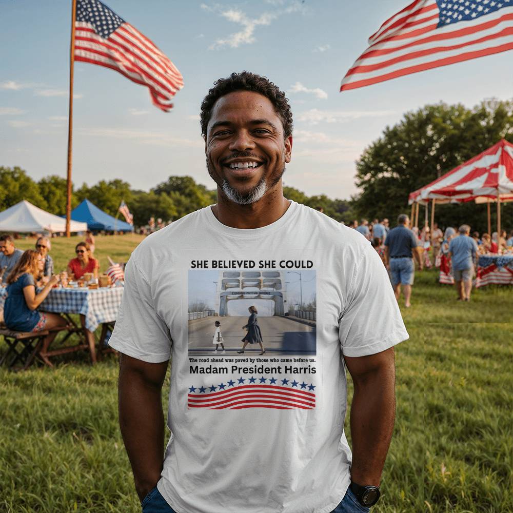 Madam President Harris Election Bella + Canvas Jersey Tee