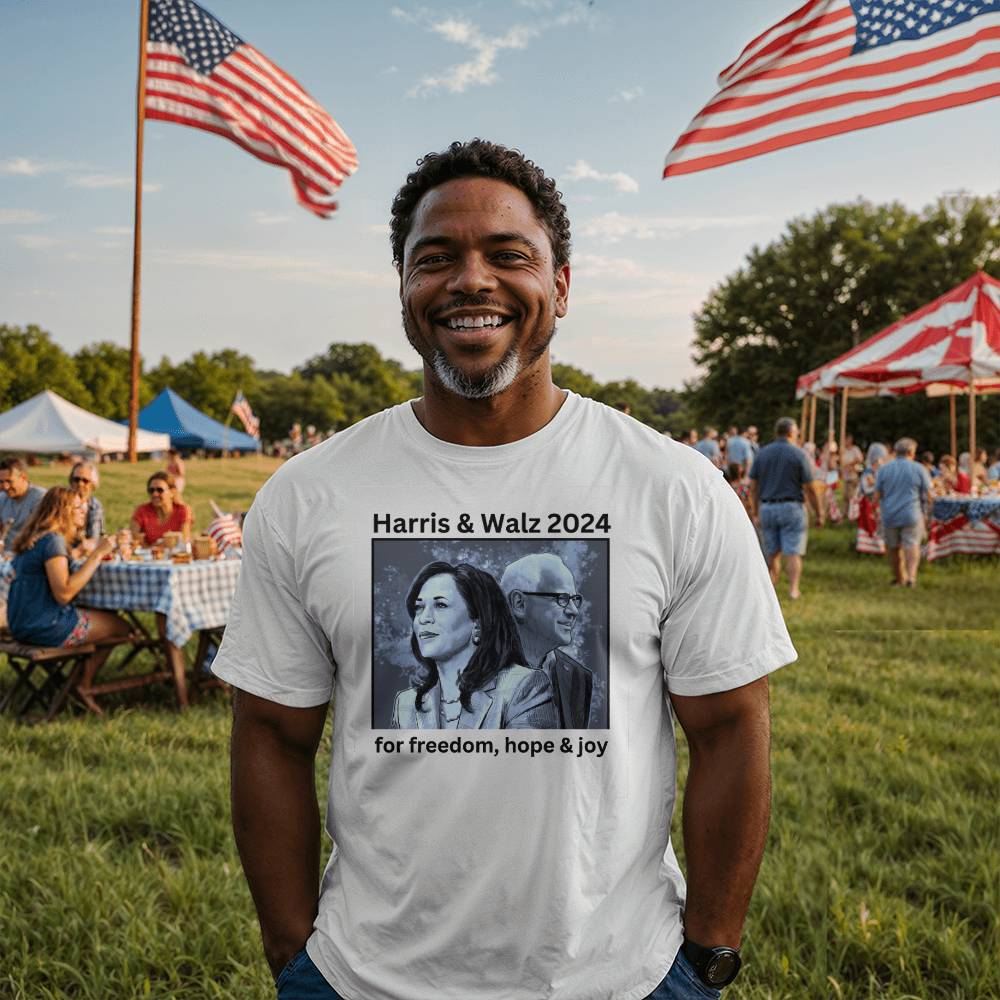 Harris Walz Election Bella + Canvas Jersey Tee