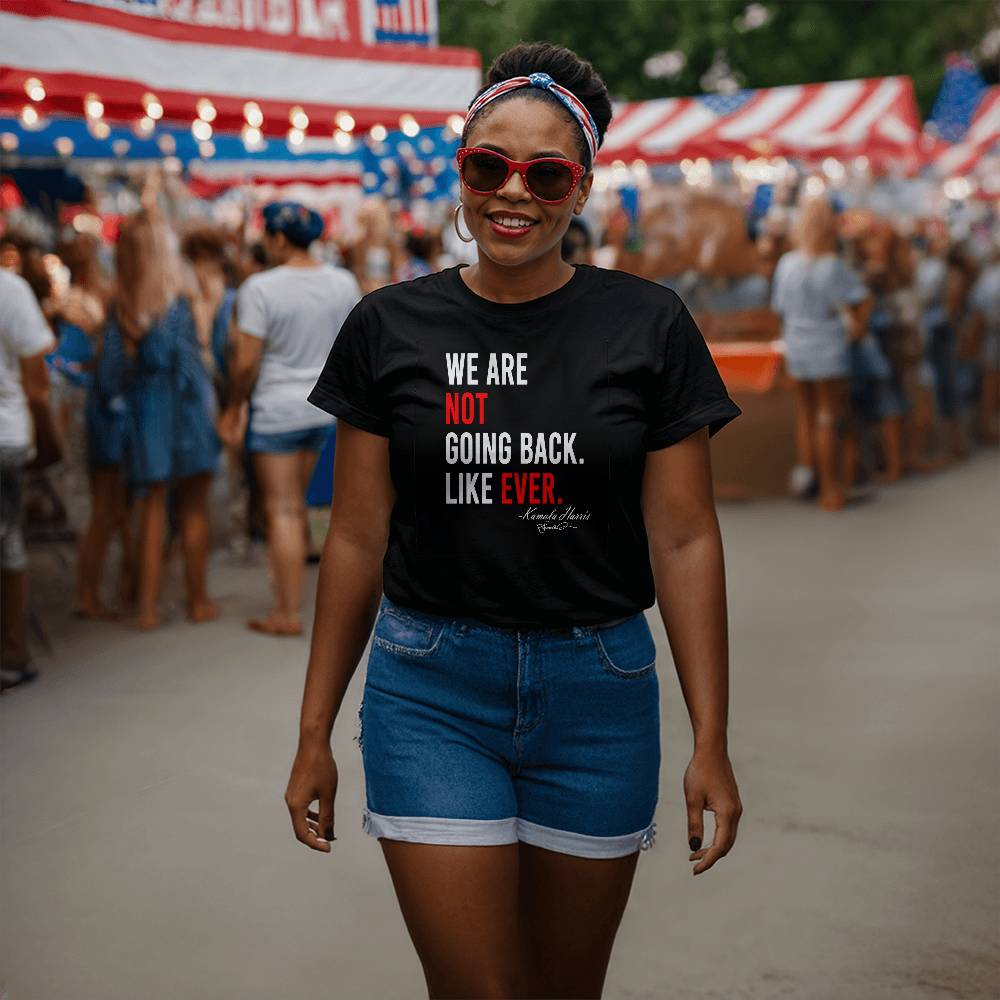 WE Are Not Back Harris Election Bella + Canvas Jersey Tee