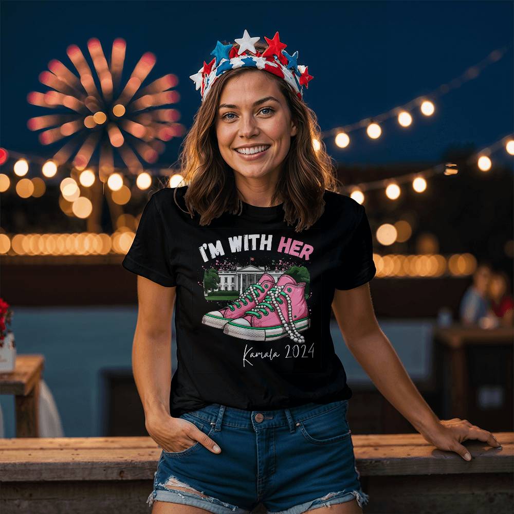 I'm With Her Harris Election Bella + Canvas Jersey Tee