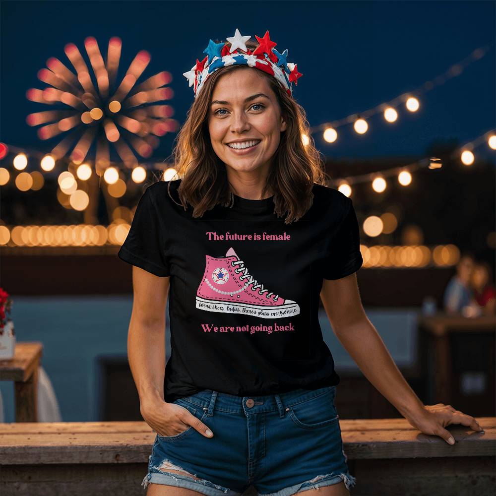 The Future Is Femail Election Bella + Canvas 3001 Jersey Tee