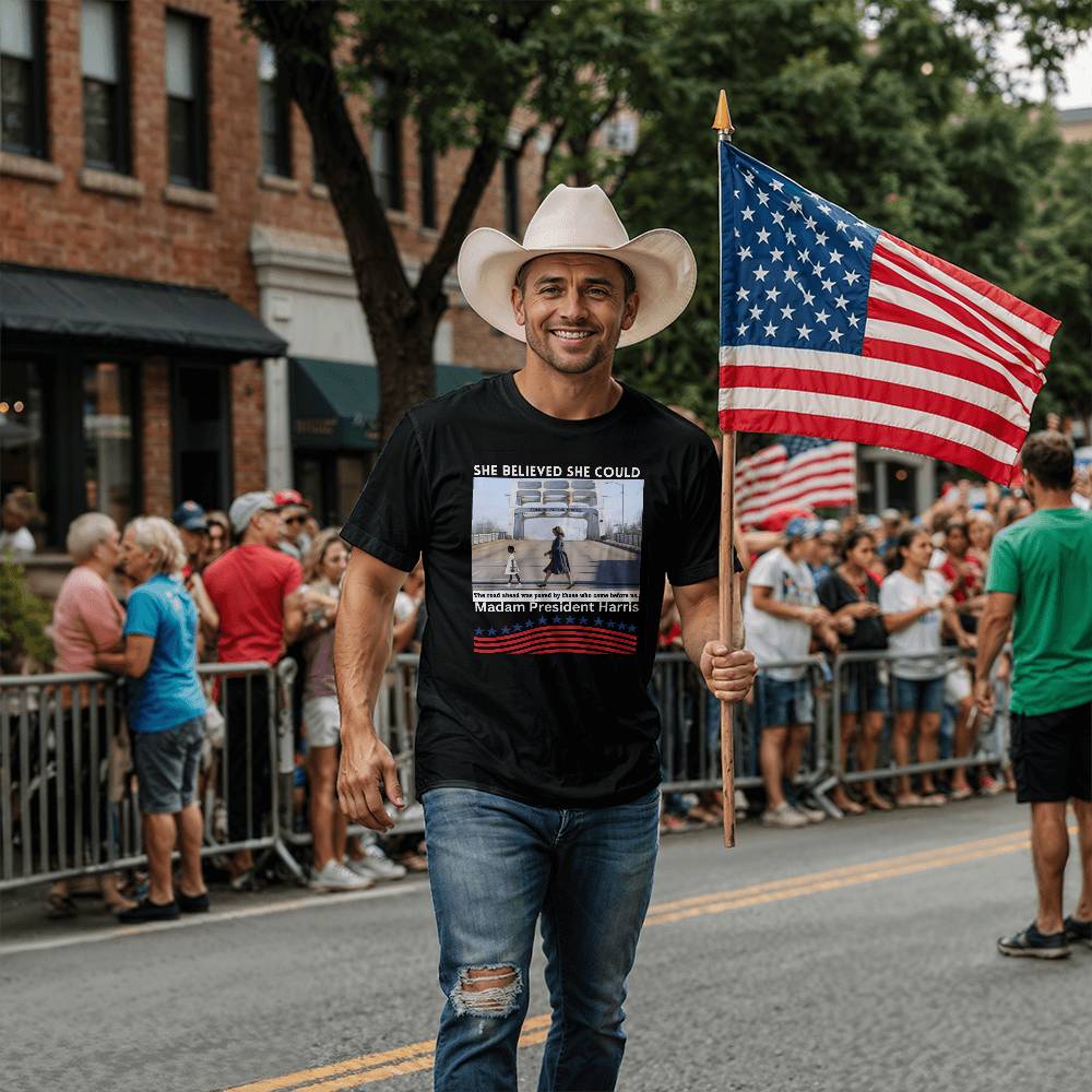 Madam President Harris Election Bella + Canvas Jersey Tee