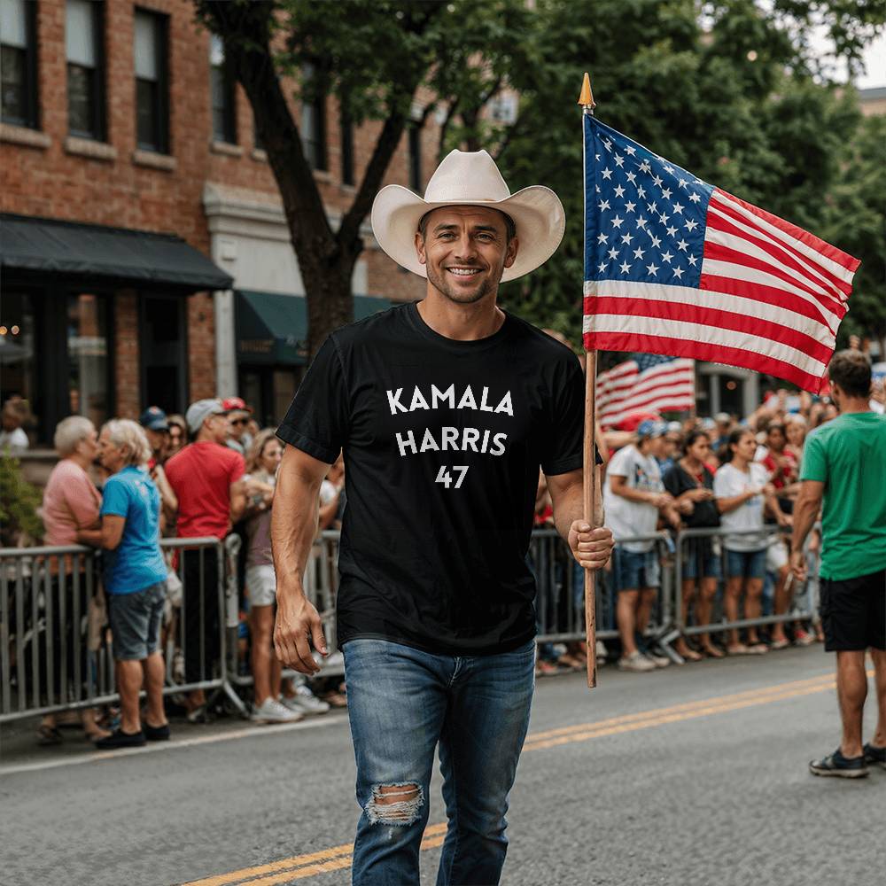 Kamala Harris 47 Election Bella + Canvas Jersey Tee