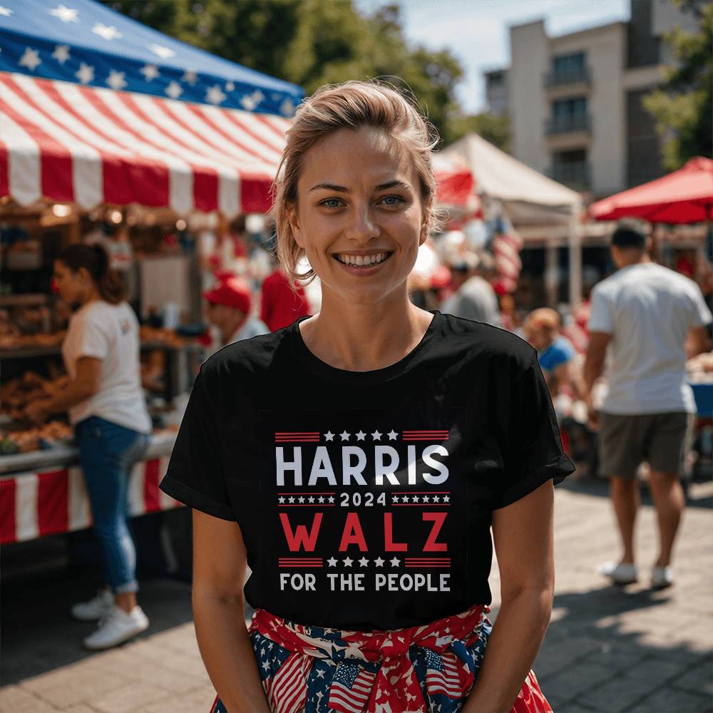 Harris Walz Election Bella + Canvas Jersey Tee