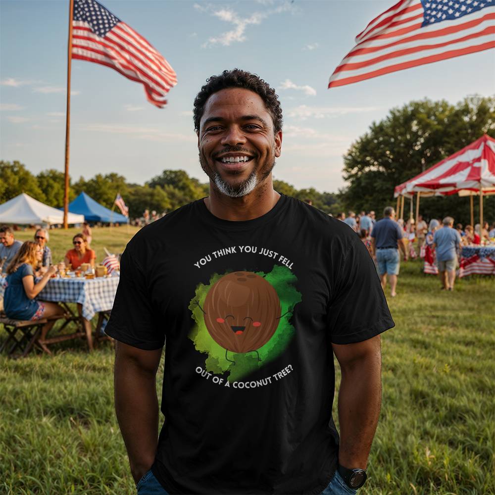 You Think You Just Fell Out Of A Coconut Tree? Harris Election Bella + Canvas Jersey Tee