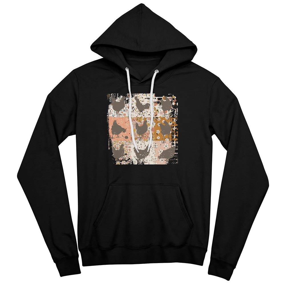 Boho Chicken Bella + Canvas 3719 Pullover Fleece Hoodie