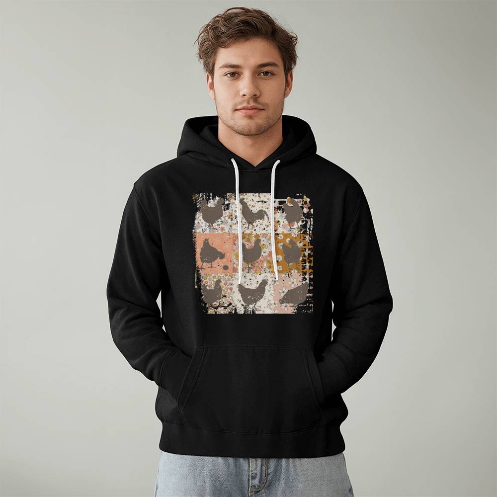 Boho Chicken Bella + Canvas 3719 Pullover Fleece Hoodie