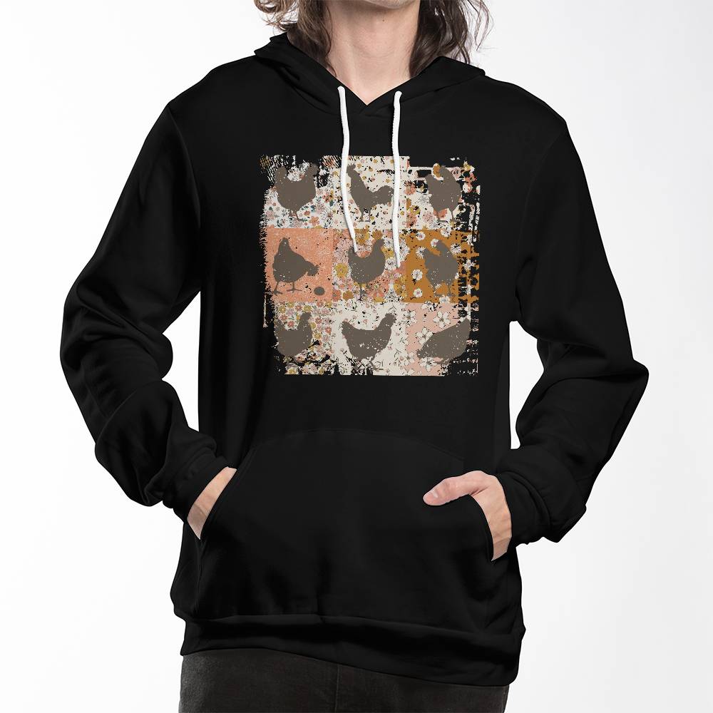 Boho Chicken Bella + Canvas 3719 Pullover Fleece Hoodie
