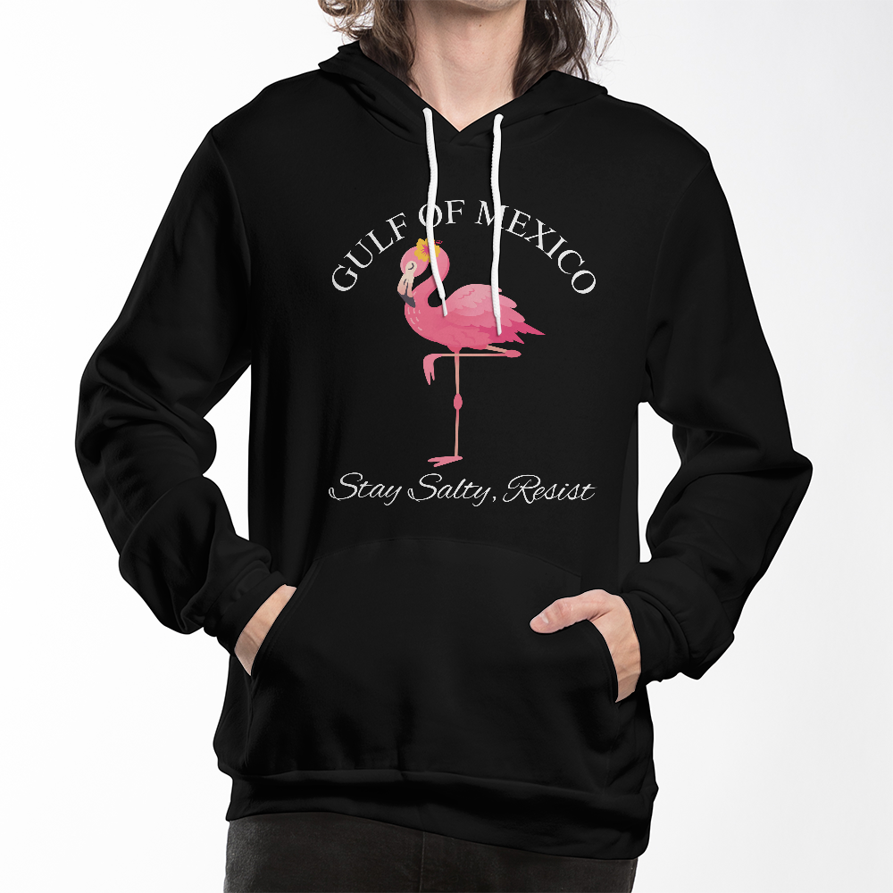 Gulf Of Mexico, Stay Salty Resist, Resistance, Bella + Canvas Pullover Fleece Hoodie Sweatshirt