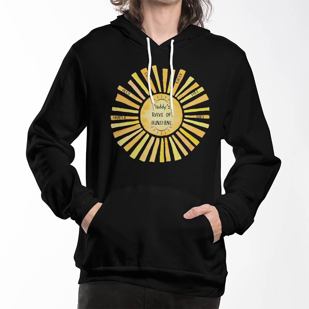 Daddy's Rays Of Sunshine Pullover Fleece Hoodie Bella + Canvas 3719