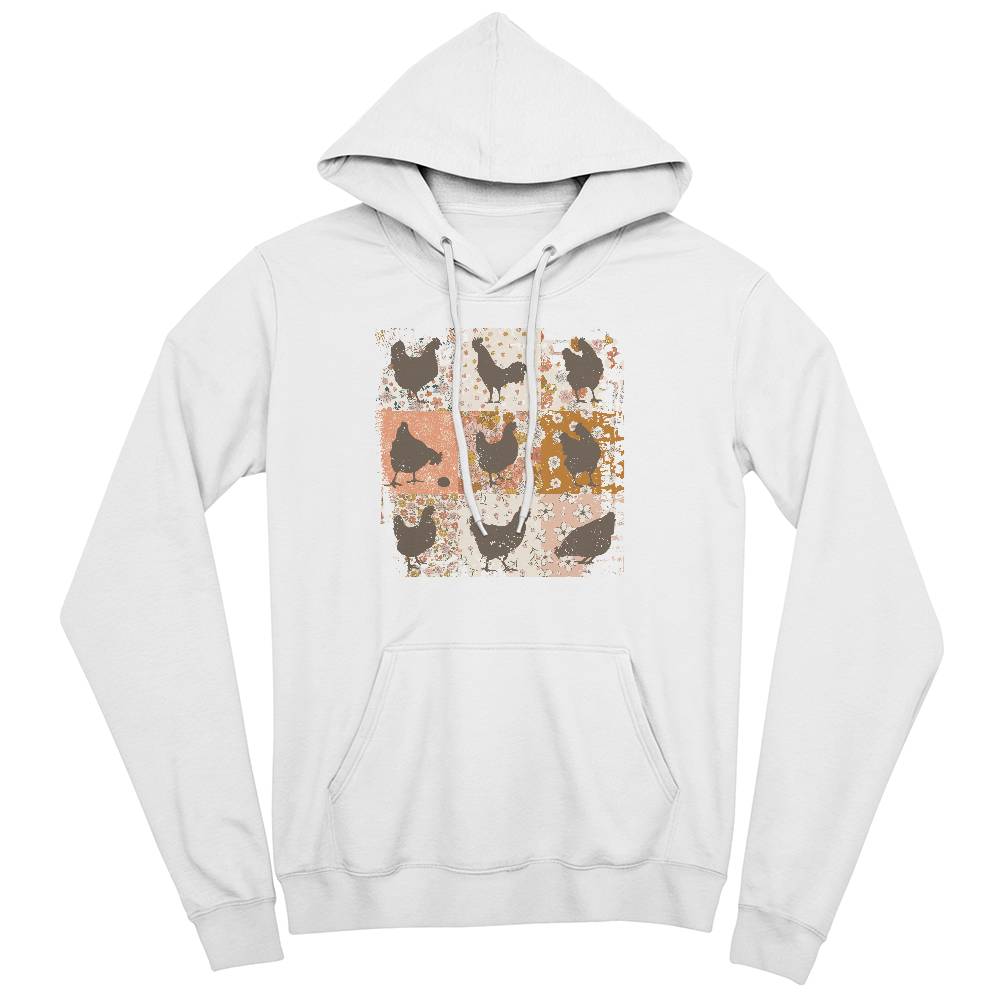 Boho Chicken Bella + Canvas 3719 Pullover Fleece Hoodie
