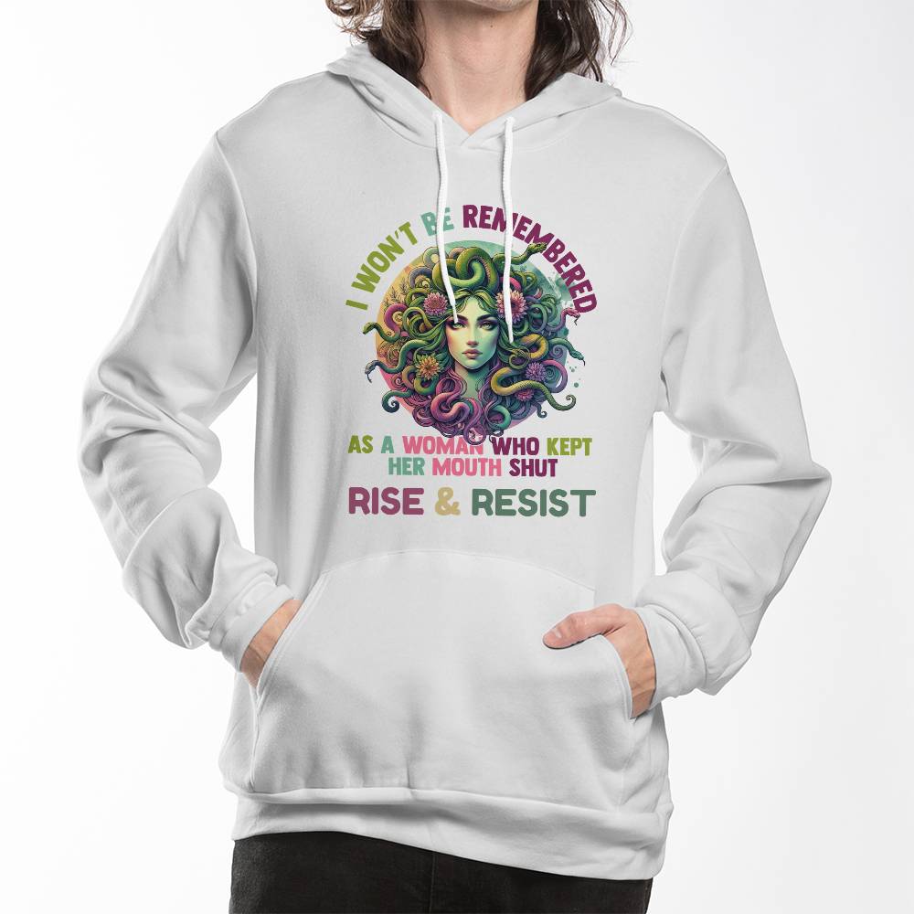Rise & Resist, Resistance, Bella + Canvas Pullover Fleece Hoodie Sweatshirt