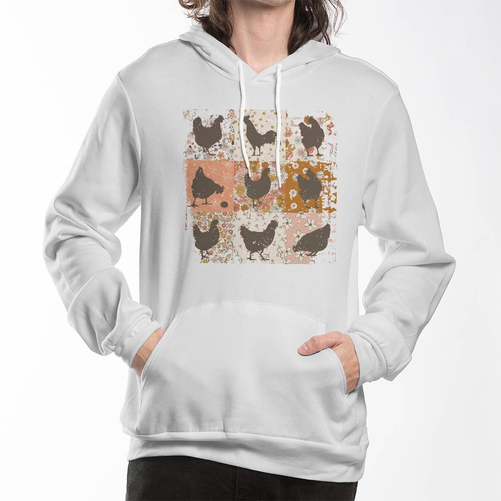 Boho Chicken Bella + Canvas 3719 Pullover Fleece Hoodie