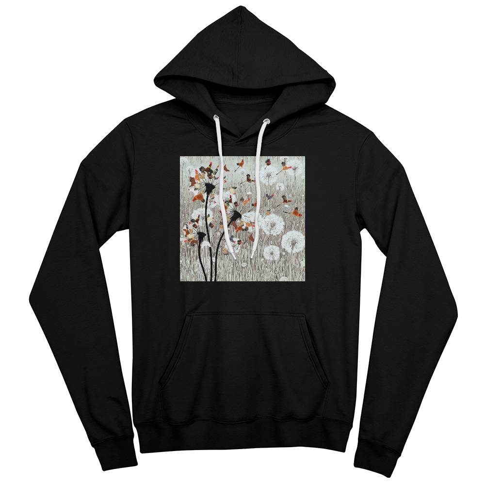 Dandelion Chicken Bella + Canvas 3719 Pullover Fleece Hoodie