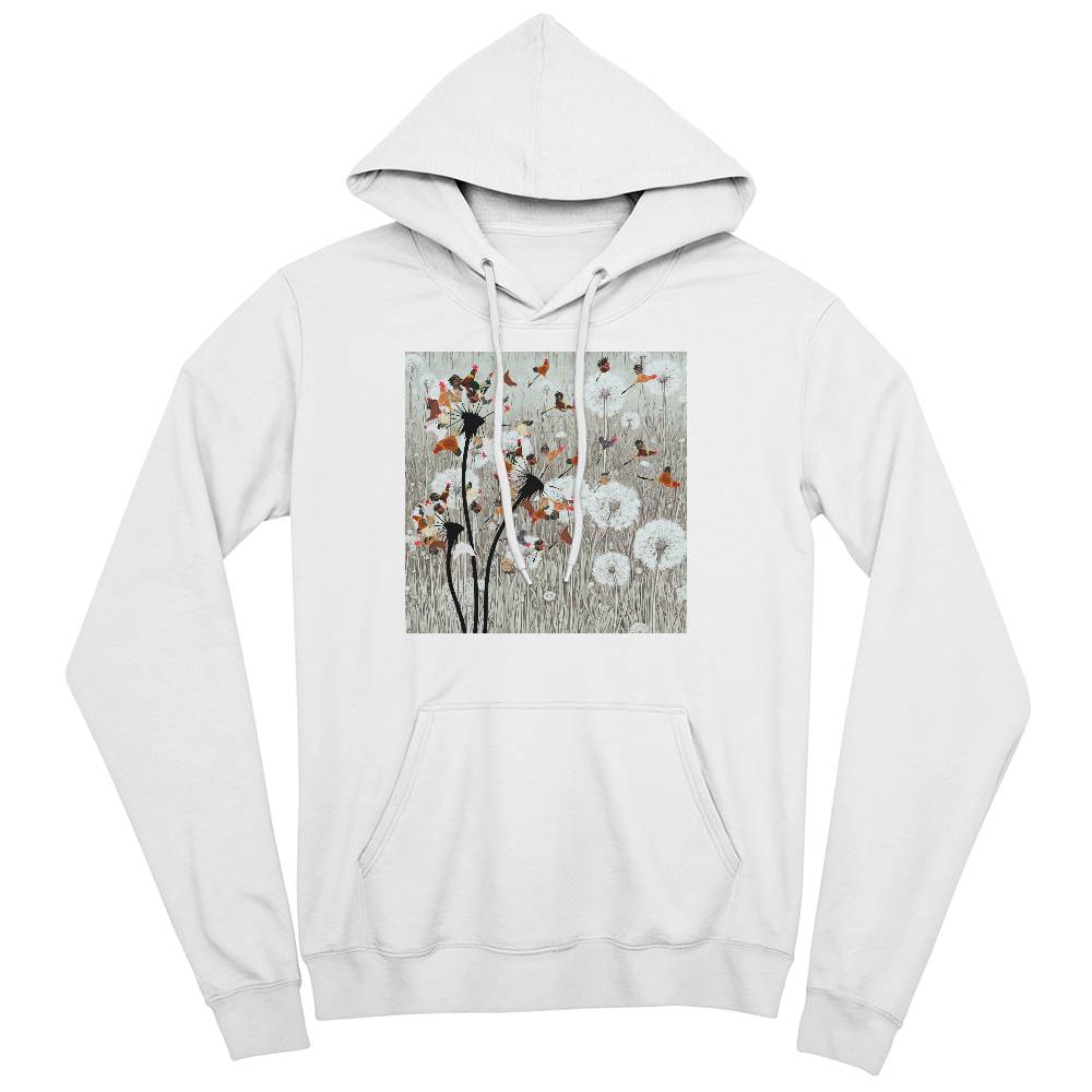 Dandelion Chicken Bella + Canvas 3719 Pullover Fleece Hoodie